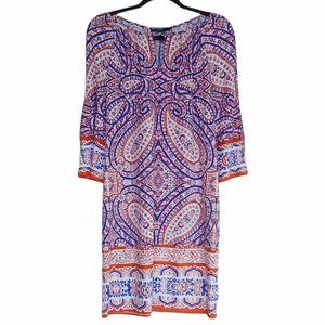 Maggy London Colorful Cold Shoulder Dress Size 6